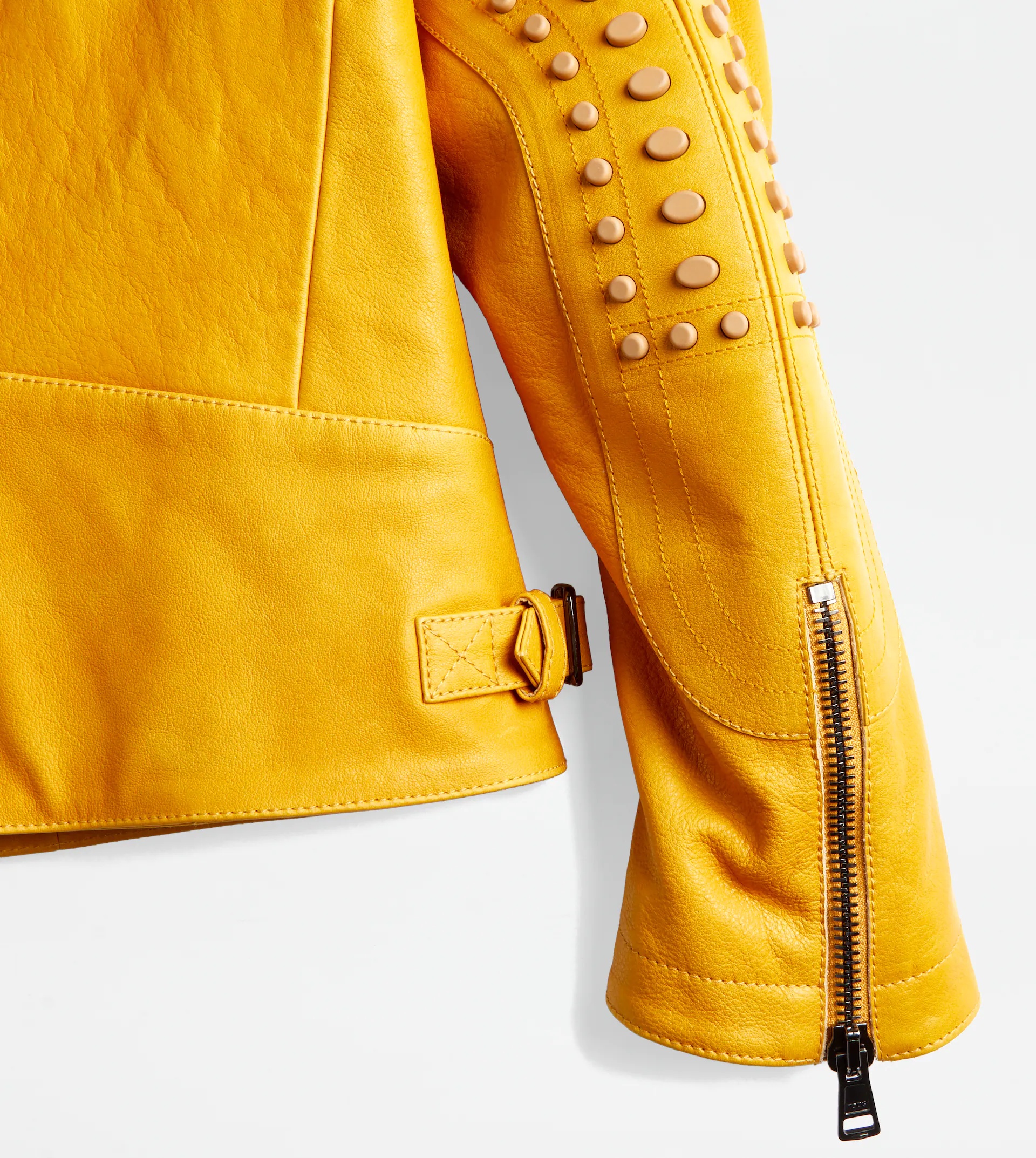 TOD'S BIKER IN LEATHER - YELLOW - 2