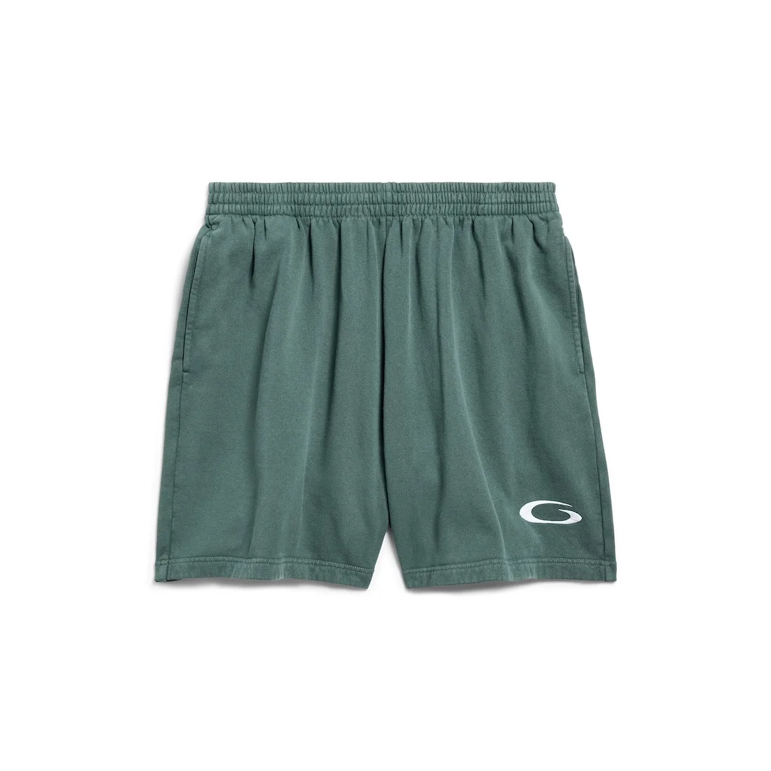 Men's Basketball Sweat Shorts in Dark Green/light Grey - 1