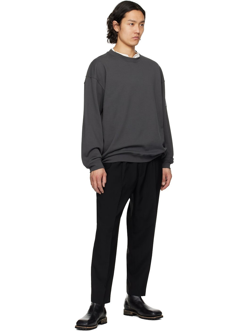 N.Hoolywood Black Wide Tapered Easy Trousers outlook