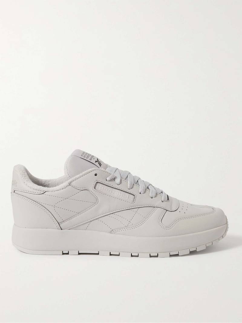 + Maison Margiela Project 0 Classic Tabi Split-Toe Leather Sneakers - 1