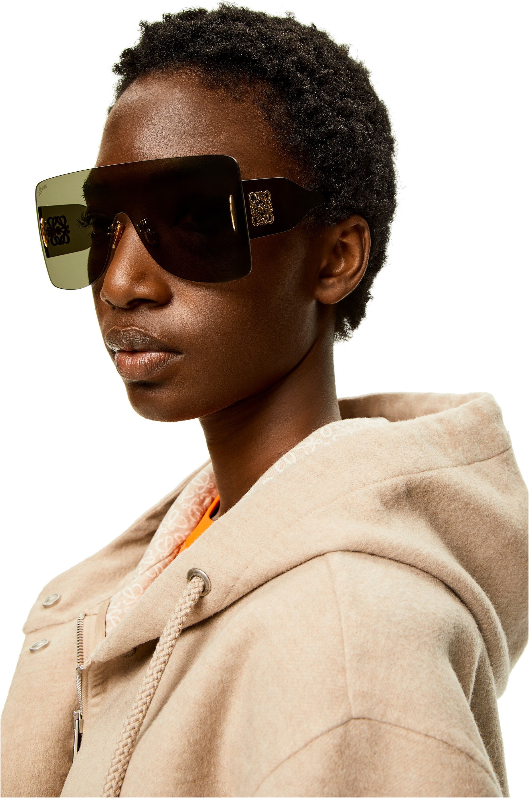 Rectangular mask sunglasses in nylon - 2