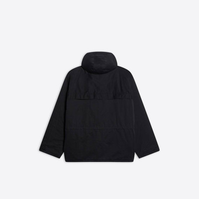 BALENCIAGA Men's Double B Light Parka in Black outlook