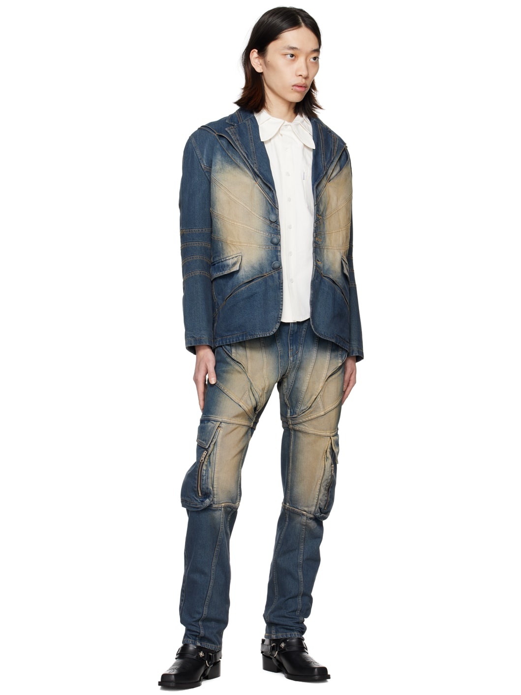 Blue Corset Jeans - 4