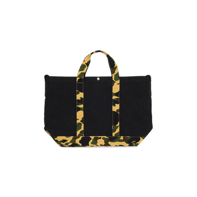 A BATHING APE® GOAT Exclusive BAPE Camo Detail Tote Bag Black outlook