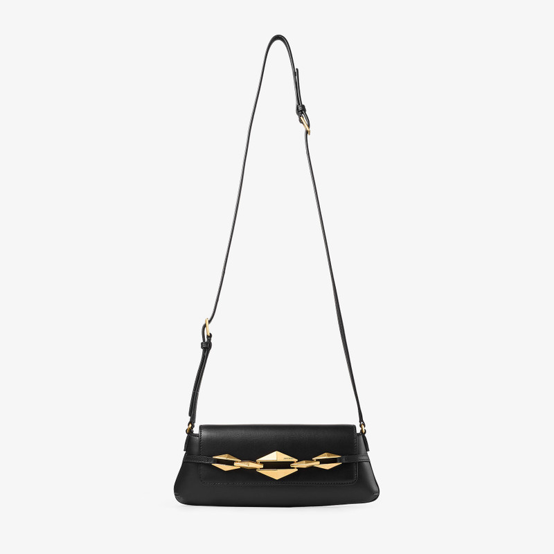 Diamond Shoulder East-West S
Black Calf Leather Shoulder Bag 1
