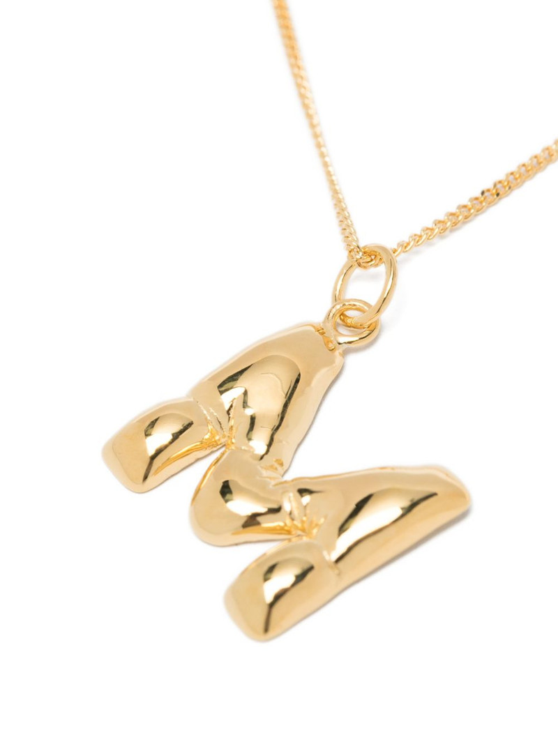M-initial pendant necklace 3