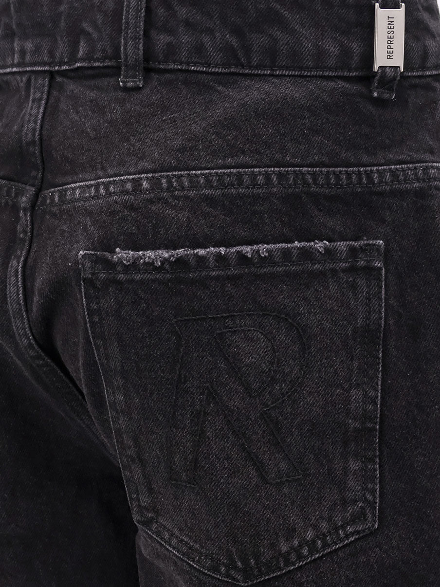 Tailored Stone-Washed Denim Bermuda Shorts - 4