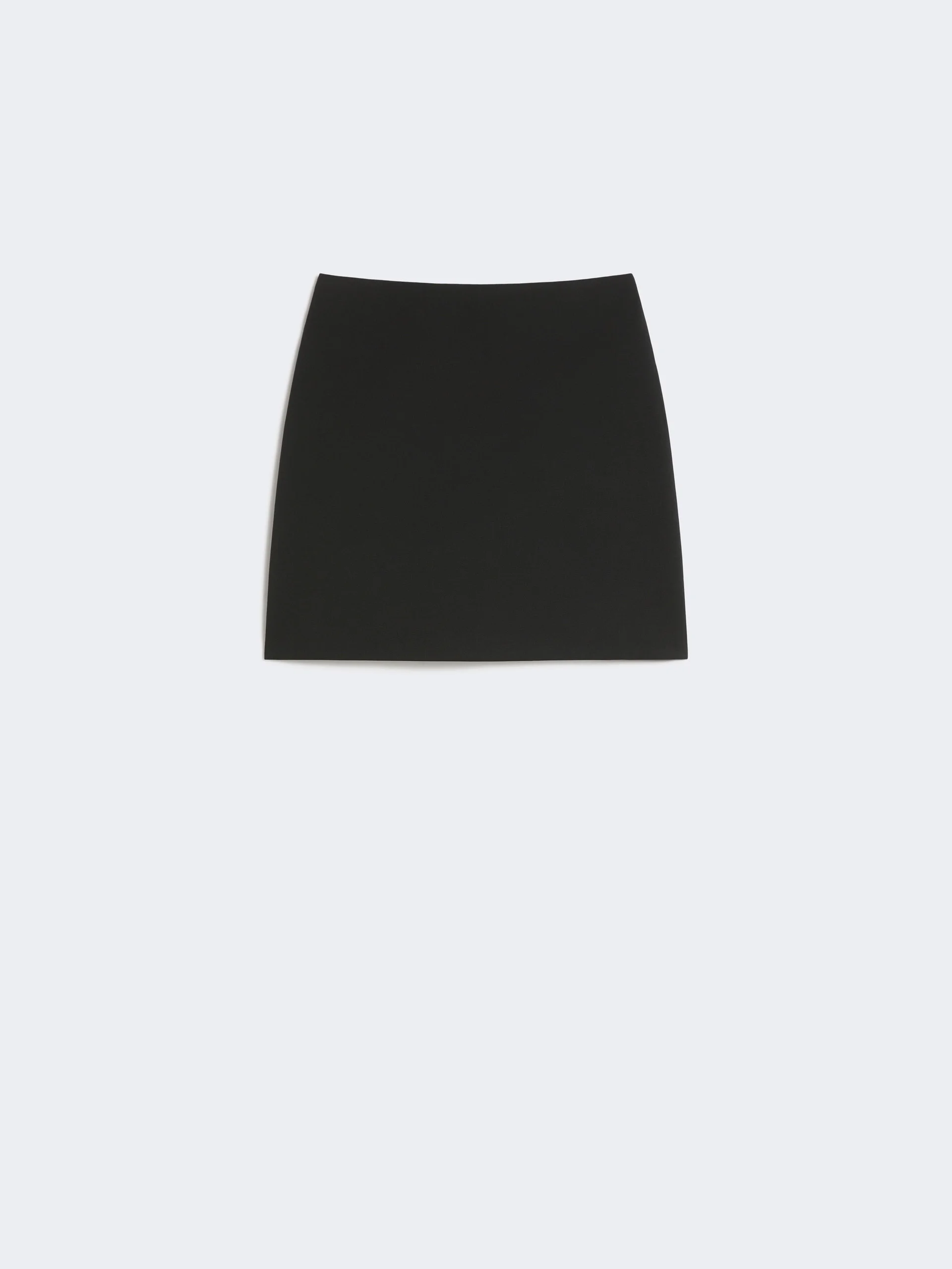 ARCADIA Stretch gabardine mini skirt - BLACK - 1