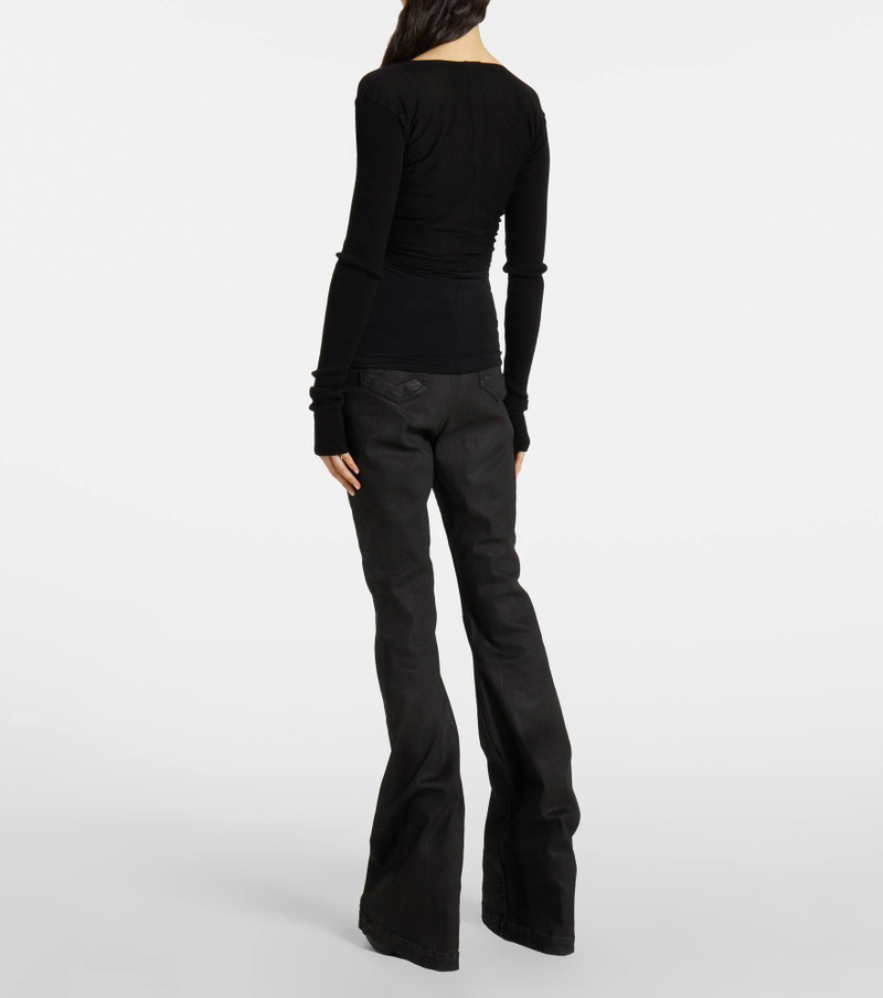 Cropped virgin wool sweater 3