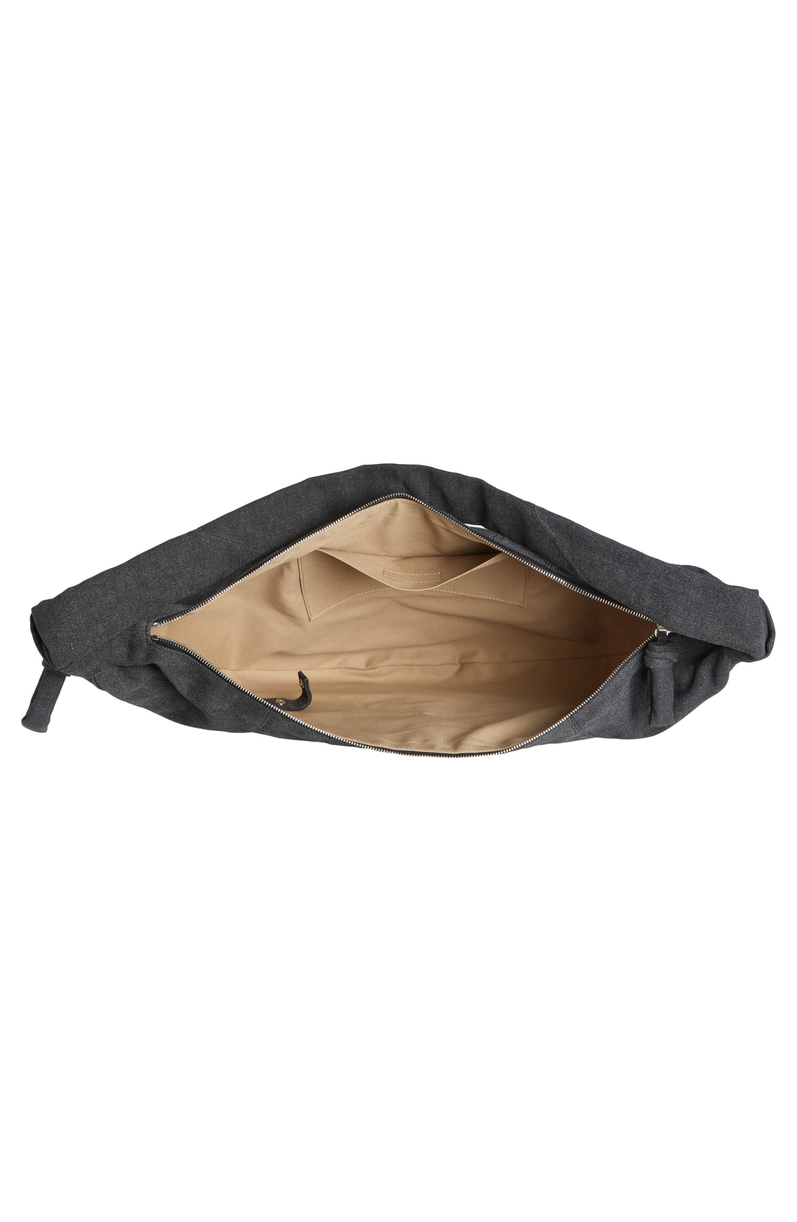 Lemaire X-Large Croissant Canvas Shoulder Bag in Ash Black at Nordstrom - 4