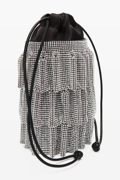 Alexander Wang DRAWSTRING POUCH IN CRYSTAL MESH outlook