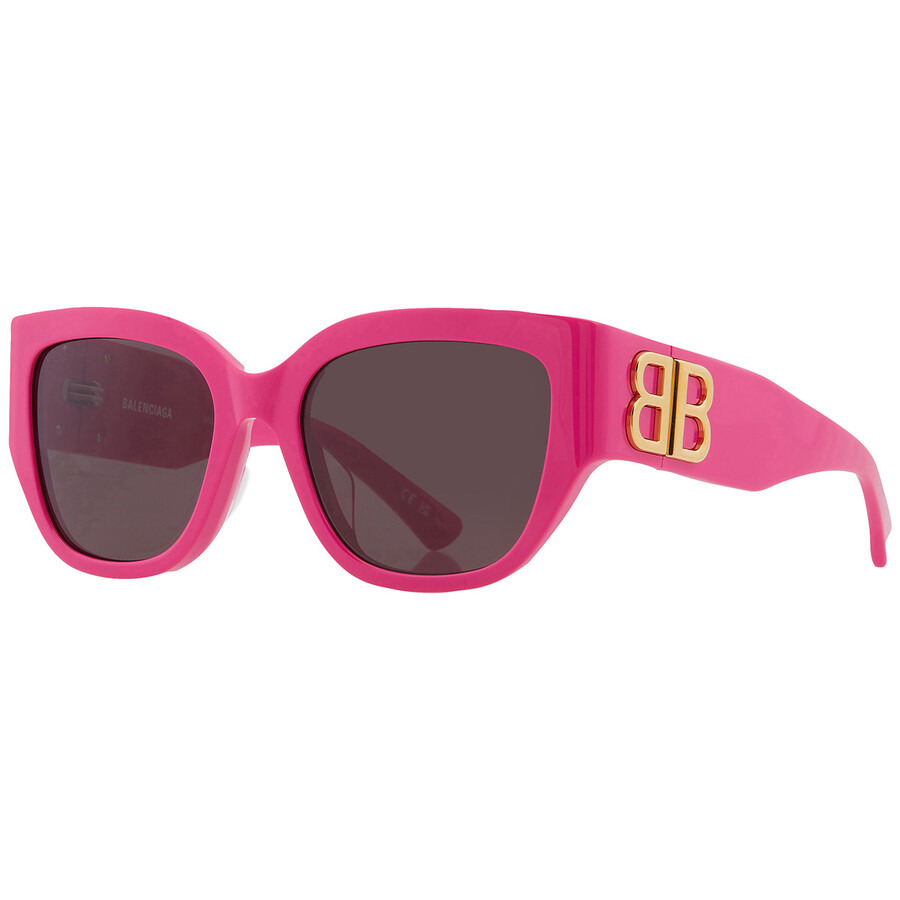 Balenciaga Grey Square Ladies Sunglasses BB0323SK 005 55 - 2