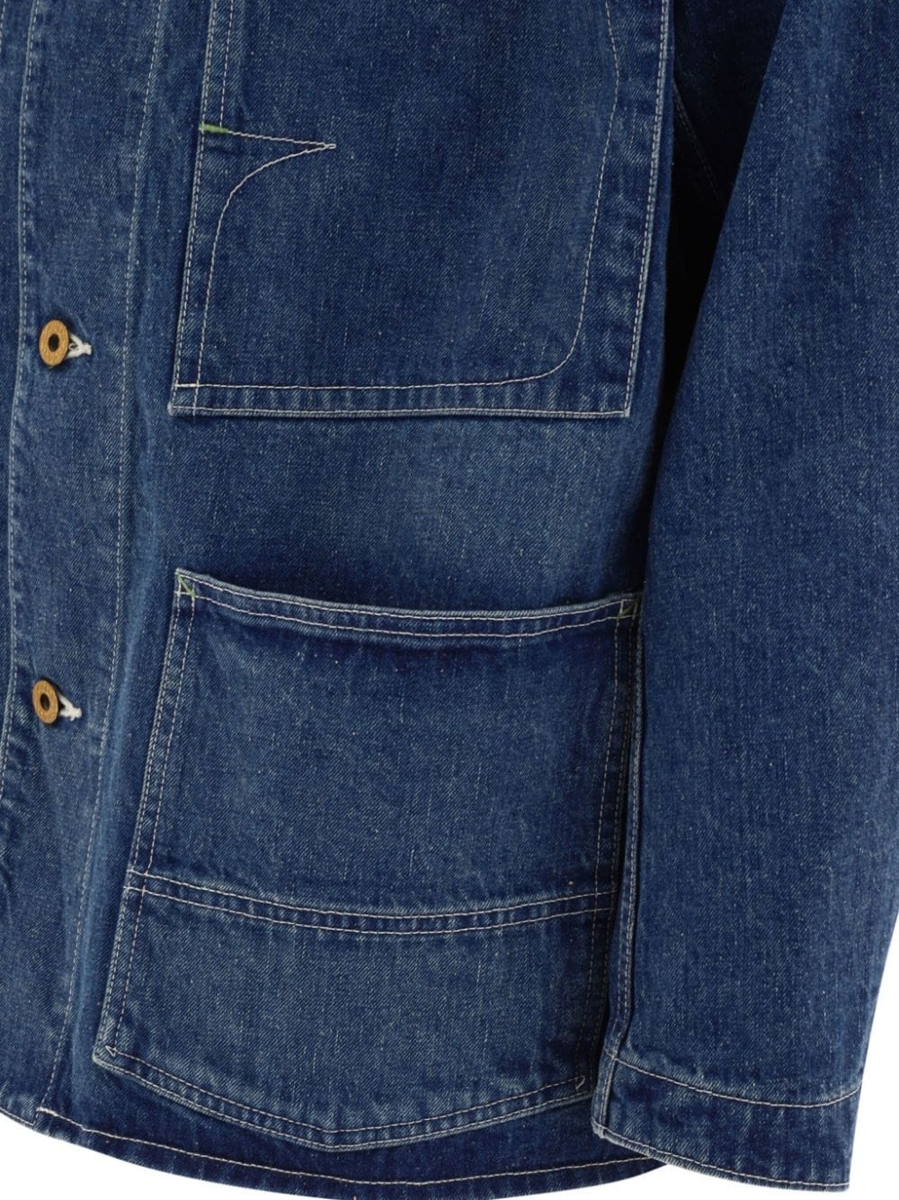 long-sleeved denim shirt - 4