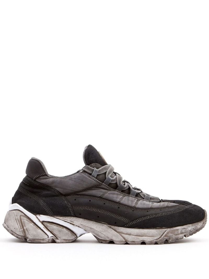 MM6 Maison Margiela panelled low-top sneakers | farfetch | REVERSIBLE