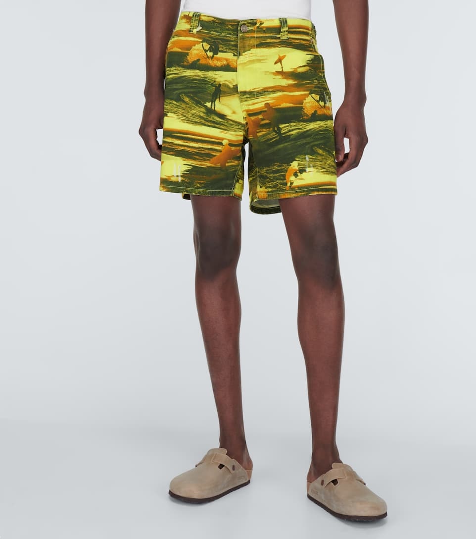 Printed cotton shorts - 3
