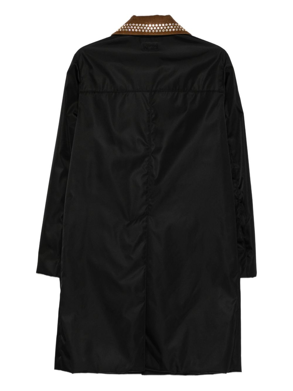 studded-embellishment coat - 2