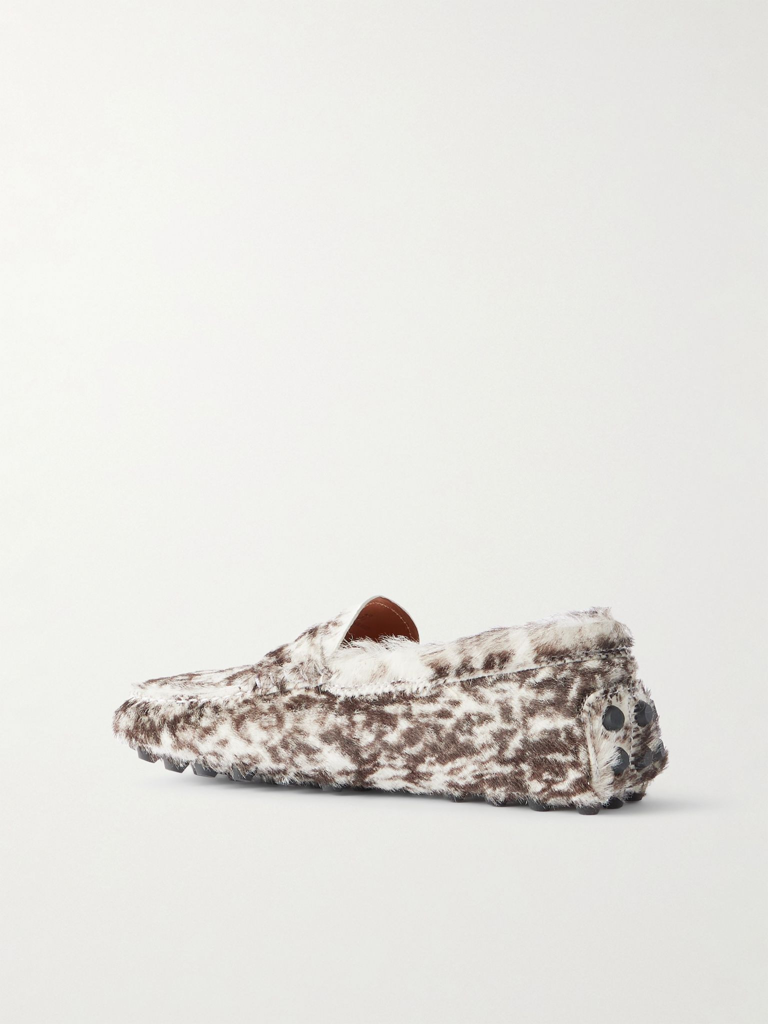 Gommino leopard-print pony hair loafers Leopard print - 3