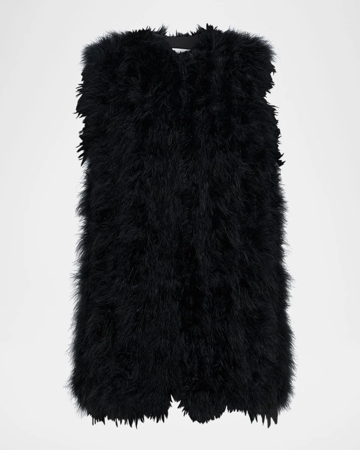 Cropped Feather Gilet - 1