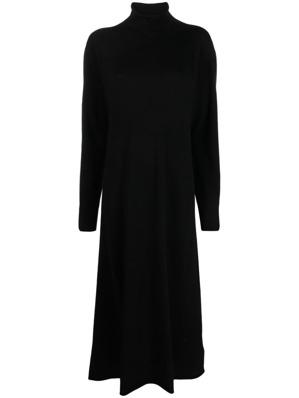 maxi high-neck cashmere dress - 1