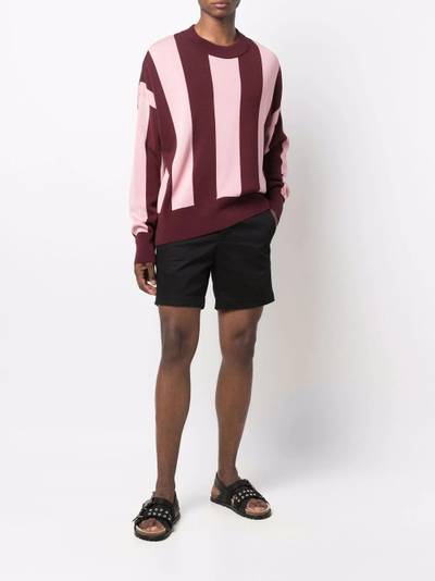 AMI Paris striped knitted jumper outlook