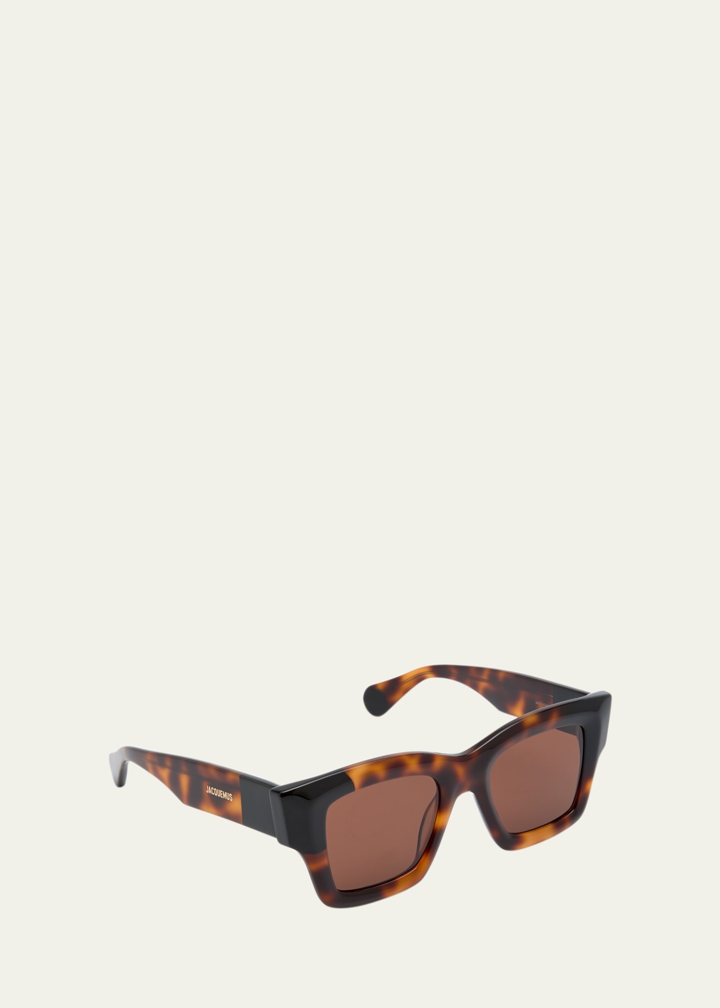 Les Lunettes Baci Square Acetate Sunglasses - 3