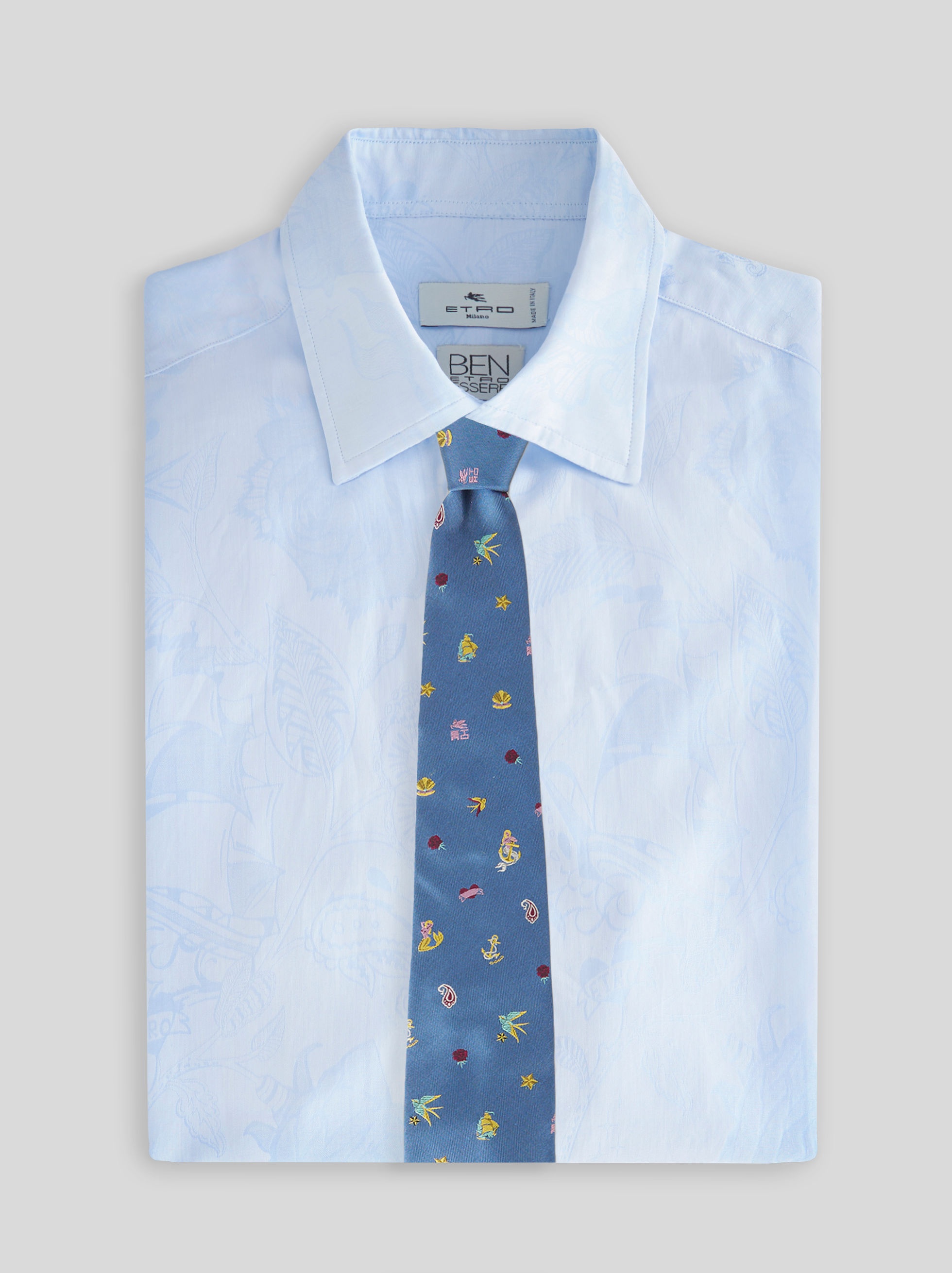 MICRO DESIGN SILK TIE - 2