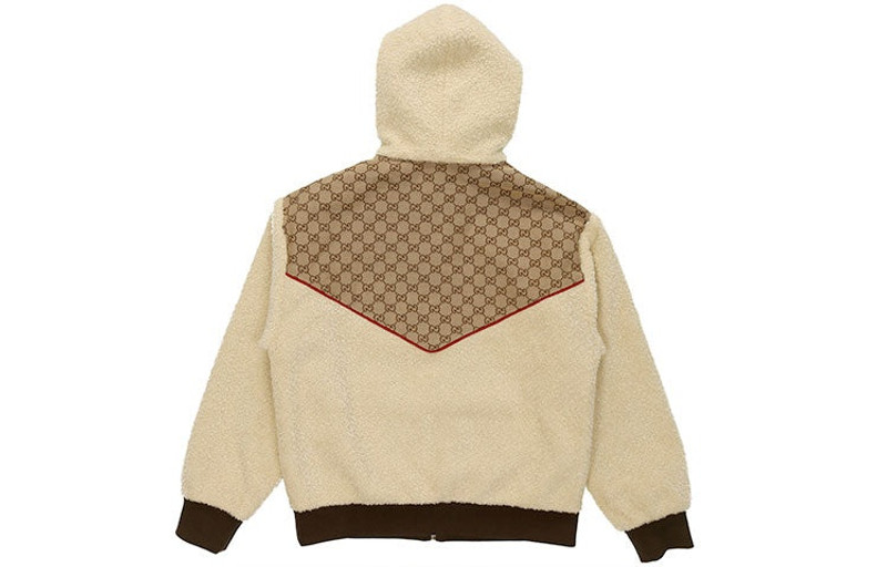 GUCCI The North Face x Gucci GG Canvas Shearling Jacket 'Beige' 644582-XJC3T-2102 outlook