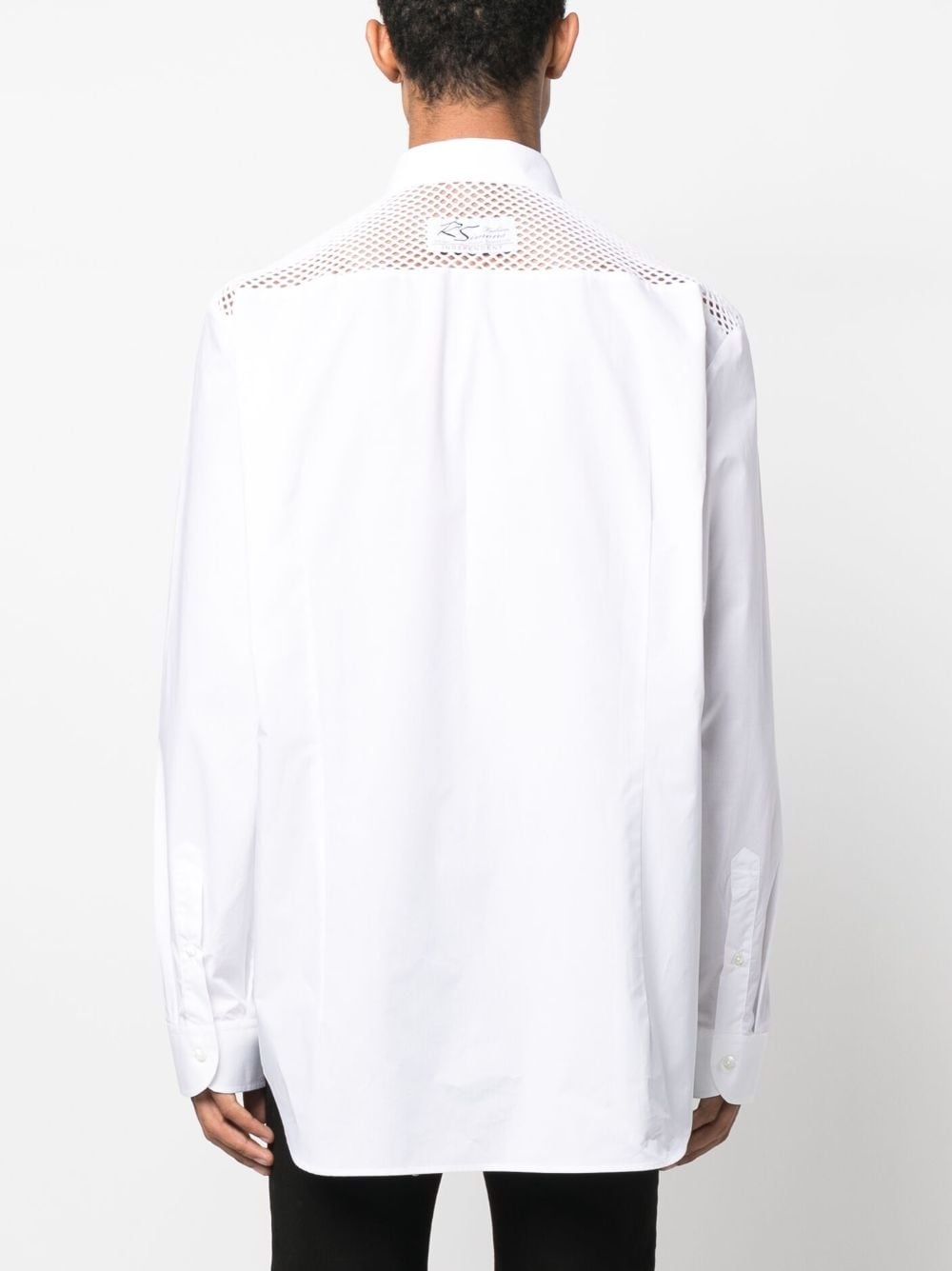 MESH-DETAIL COTTON SHIRT - 2