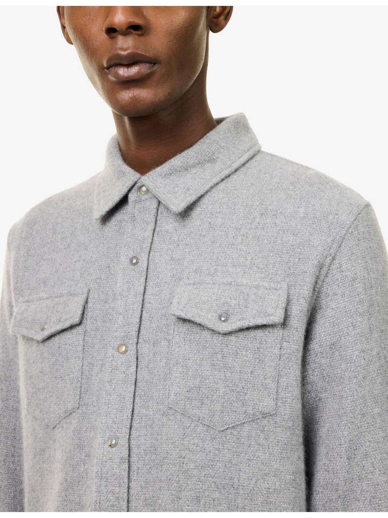 Gemstone-Embellished Cashmere Shirt 5