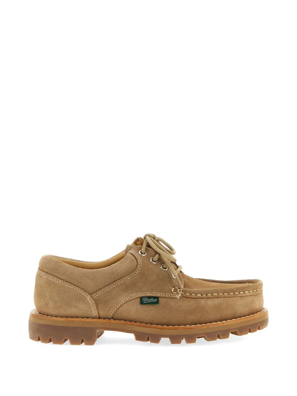 suede lace-up derby shoes - 1