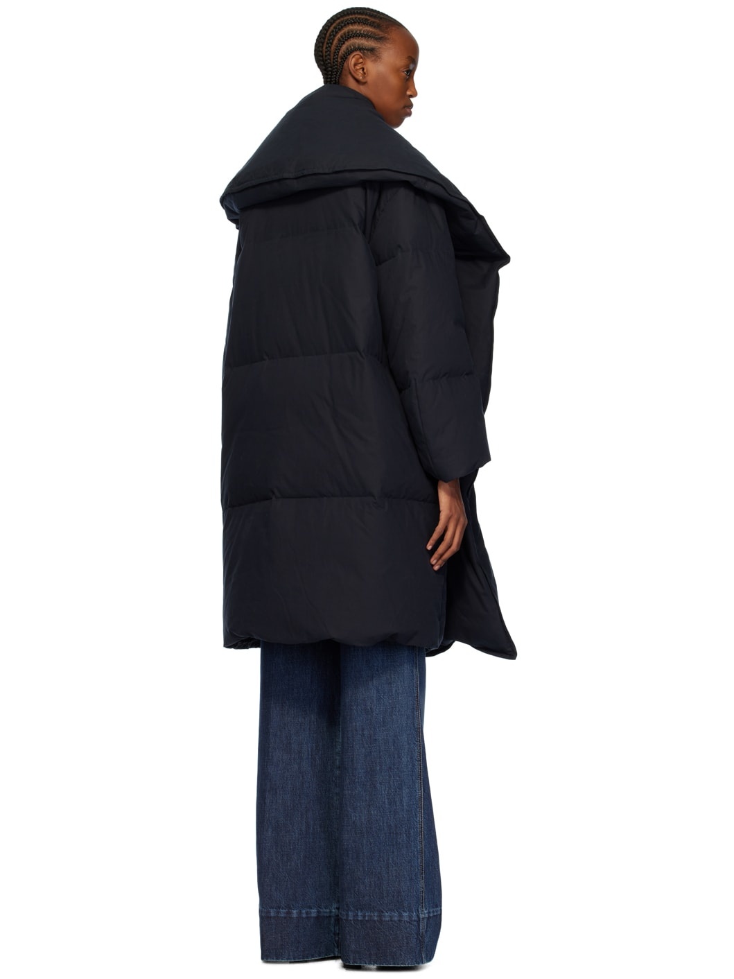 Navy Frosted Down Jacket - 3