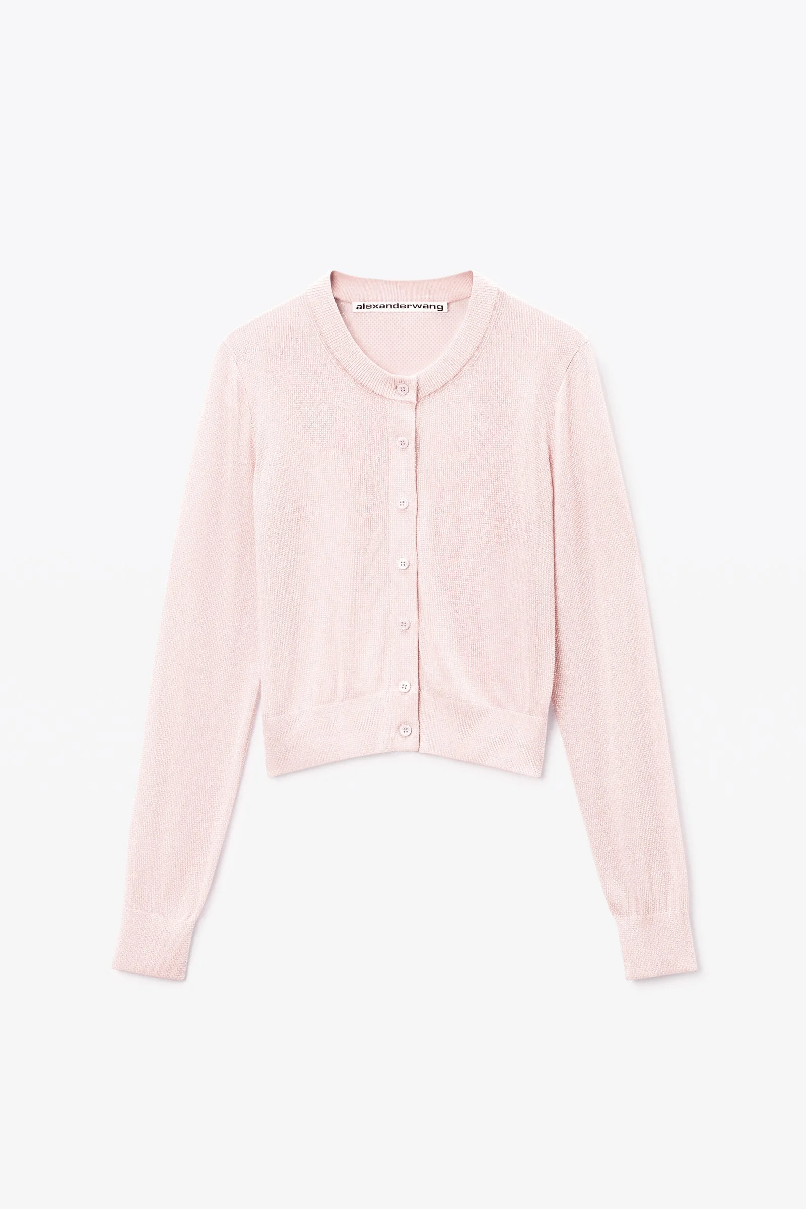 crystal hotfix cropped cardigan - 1