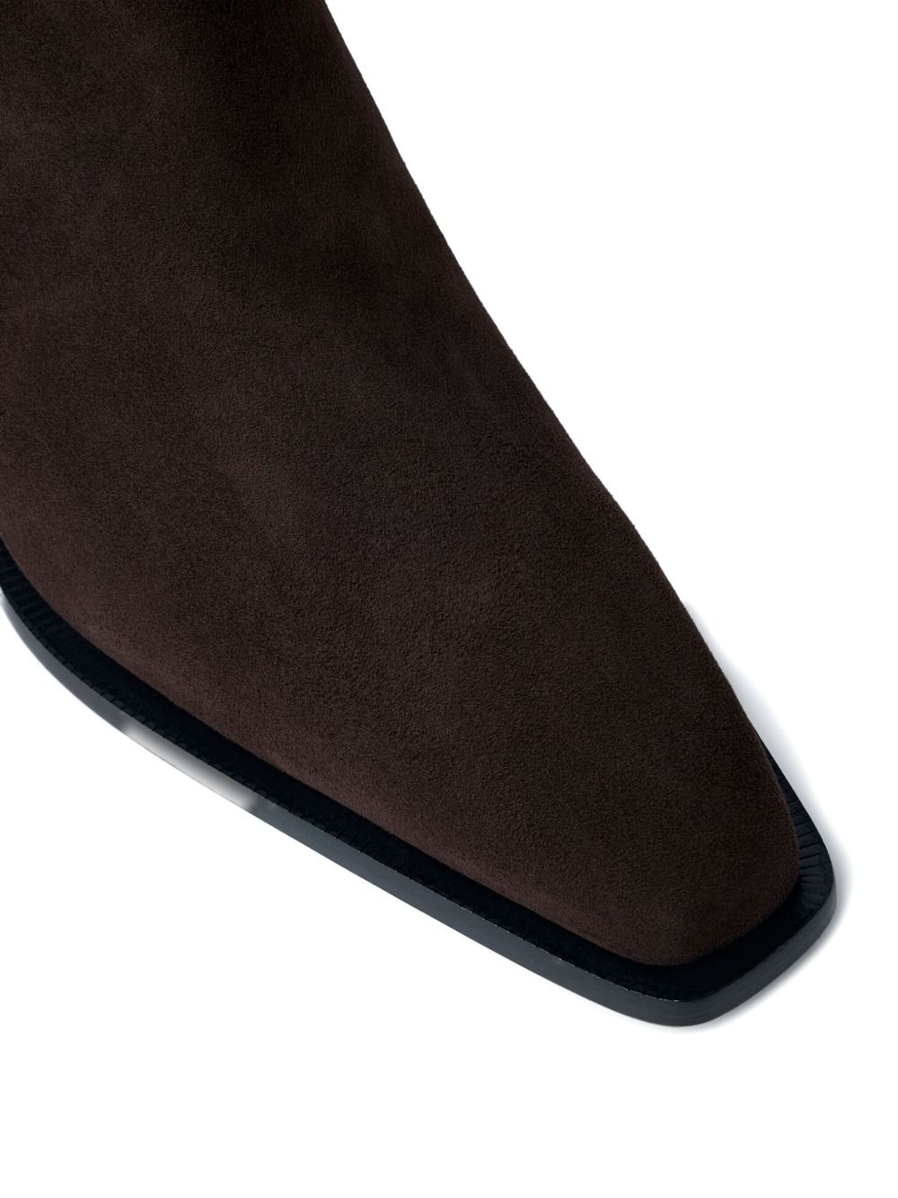 80mm suede pointed-toe boots - 4