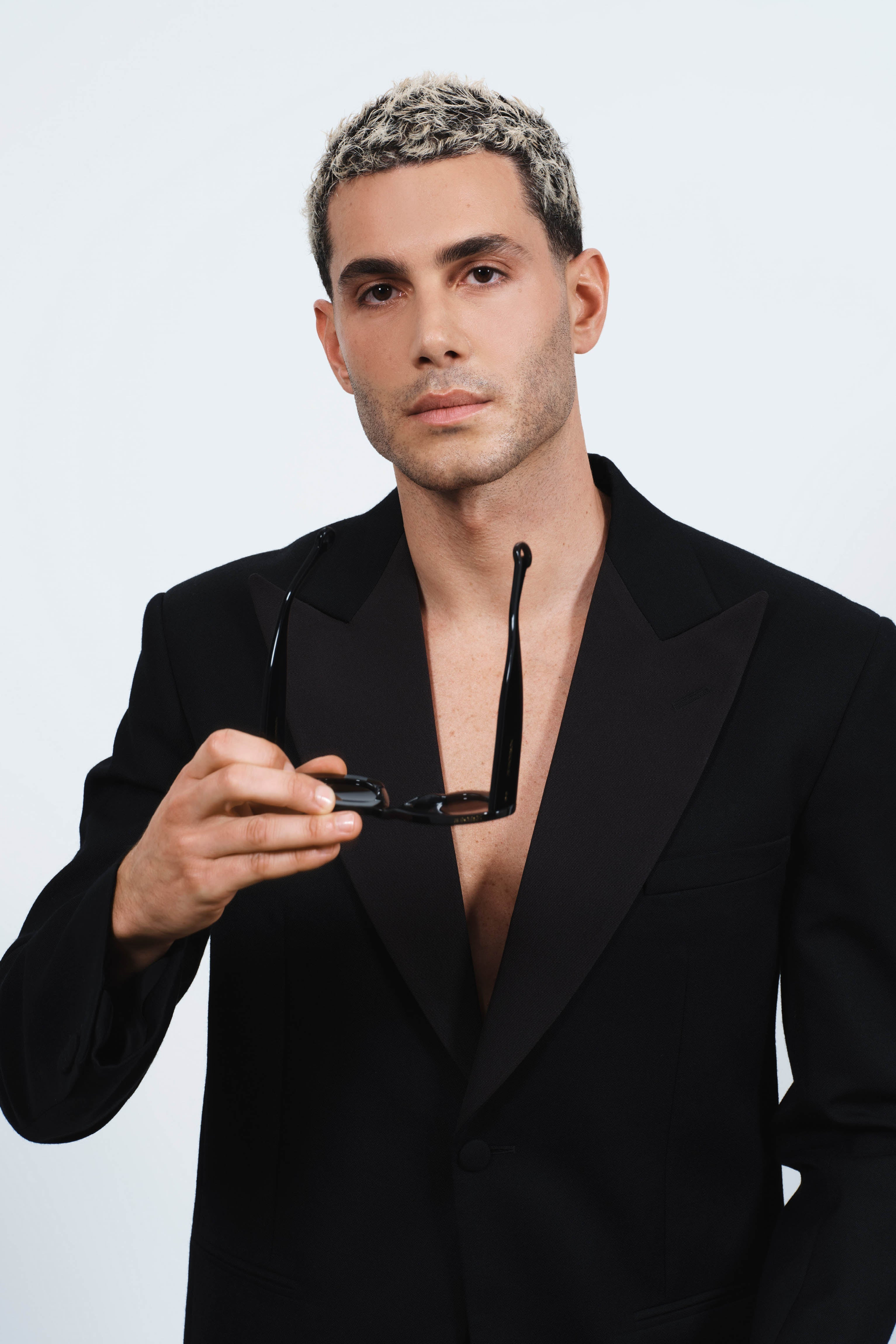 MENS FITTED TUXEDO JACKET IN BLACK - 6