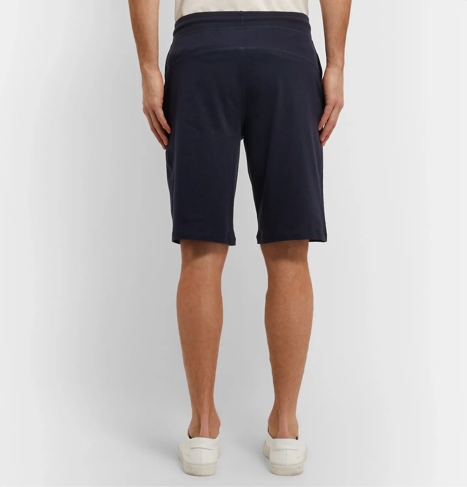 Slim-Fit Cotton-Jersey Drawstring Shorts - 5