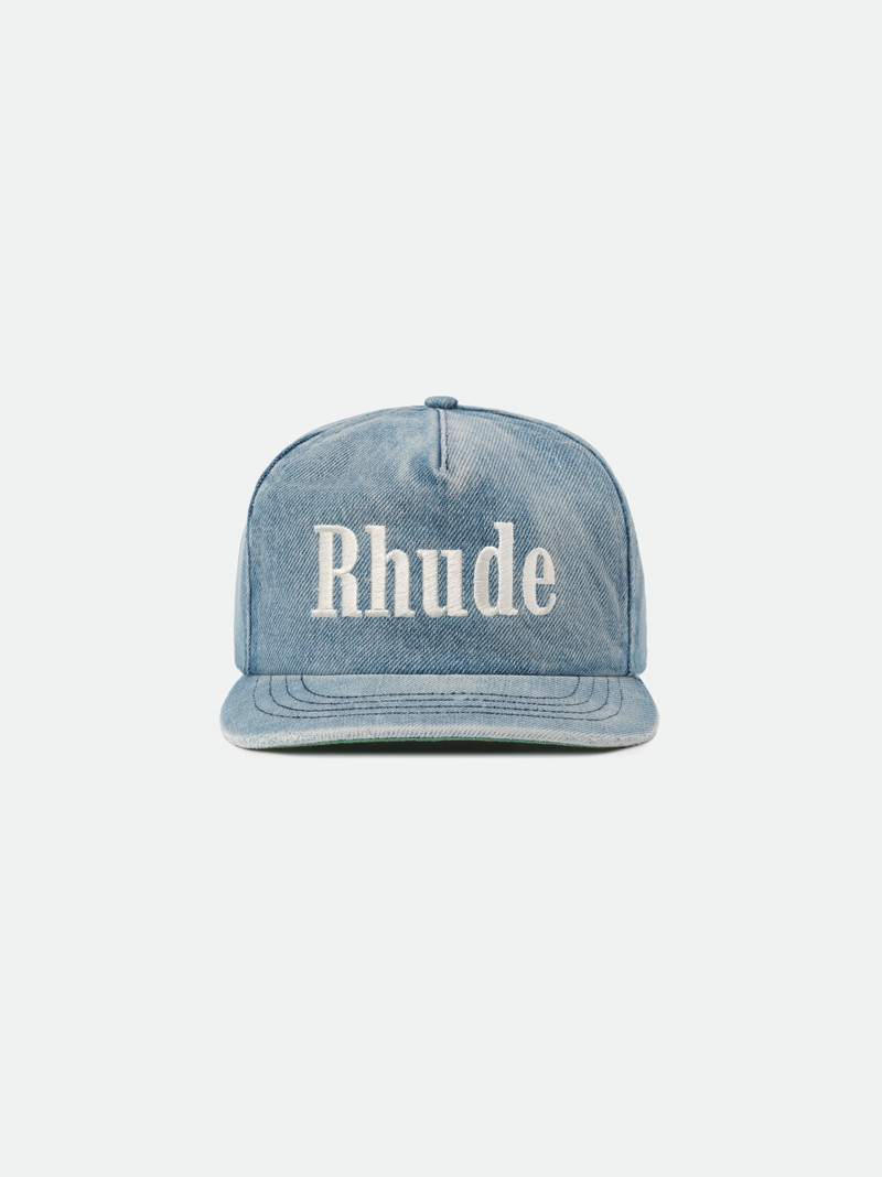 RHUDE LOGO DENIM HAT 1