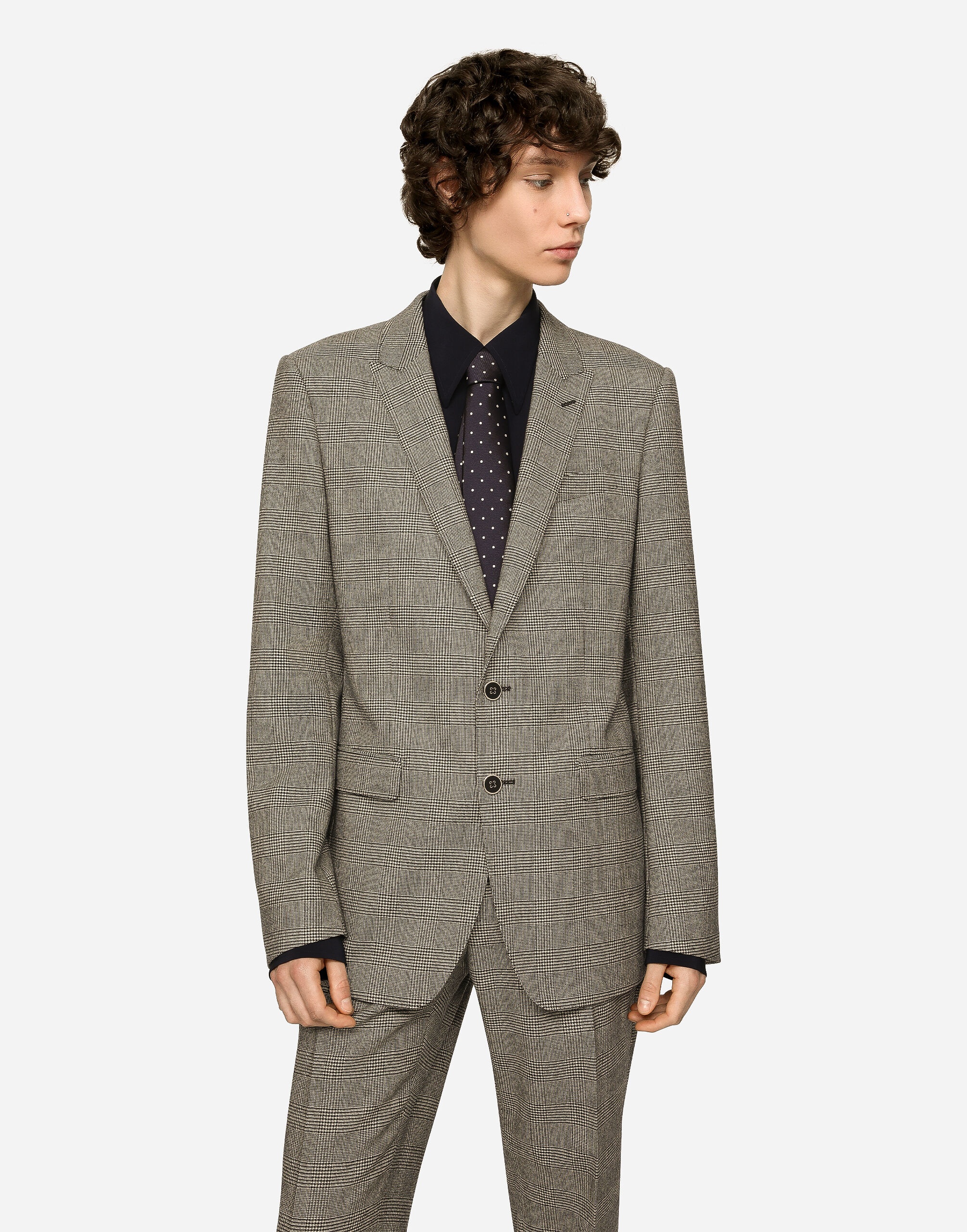 Single-breasted glen plaid Martini-fit suit - 4