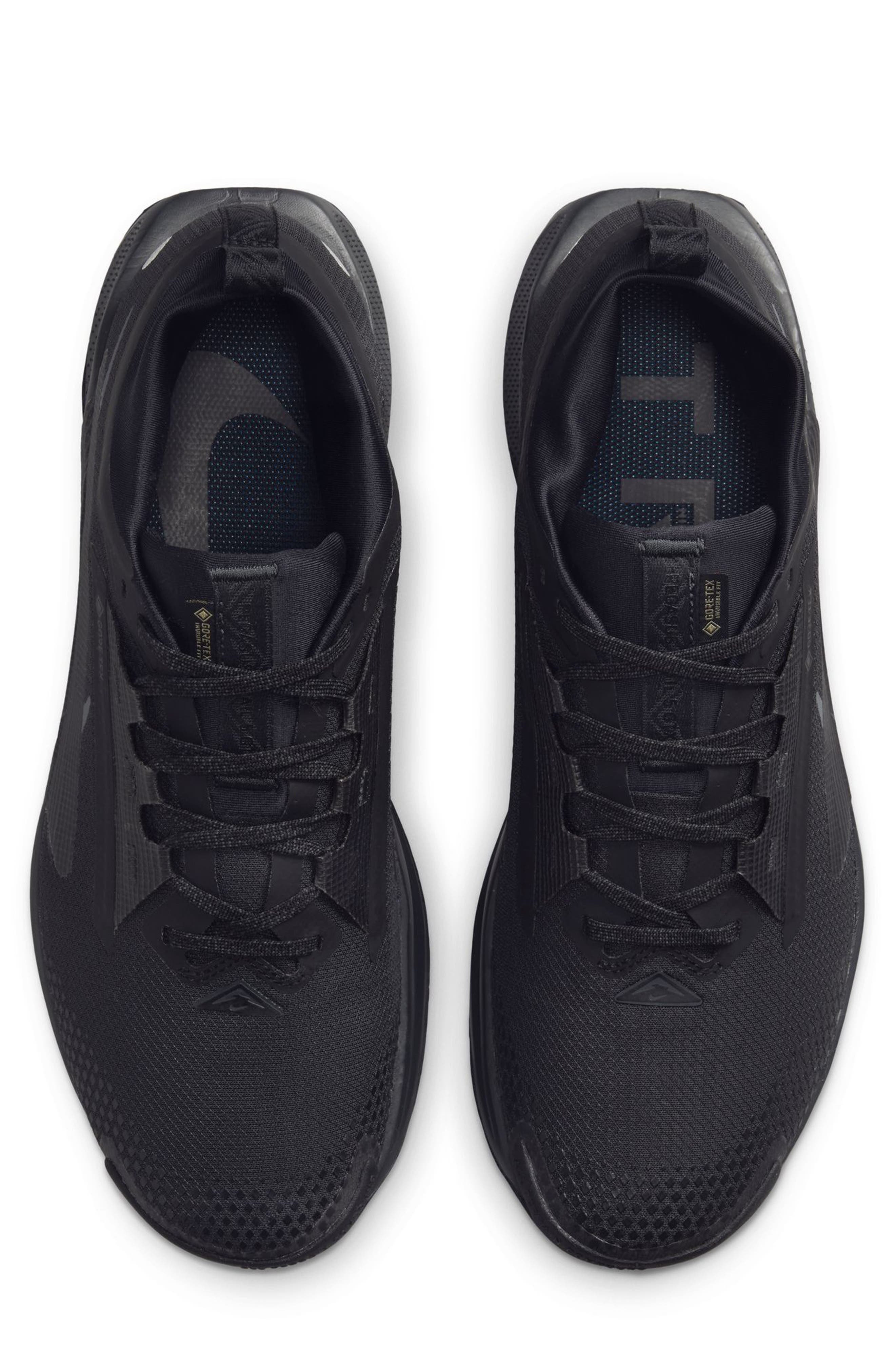 Nike Pegasus Trail 5 Gore-Tex® Waterproof Running Shoe in 002 Black/black at Nordstrom - 3
