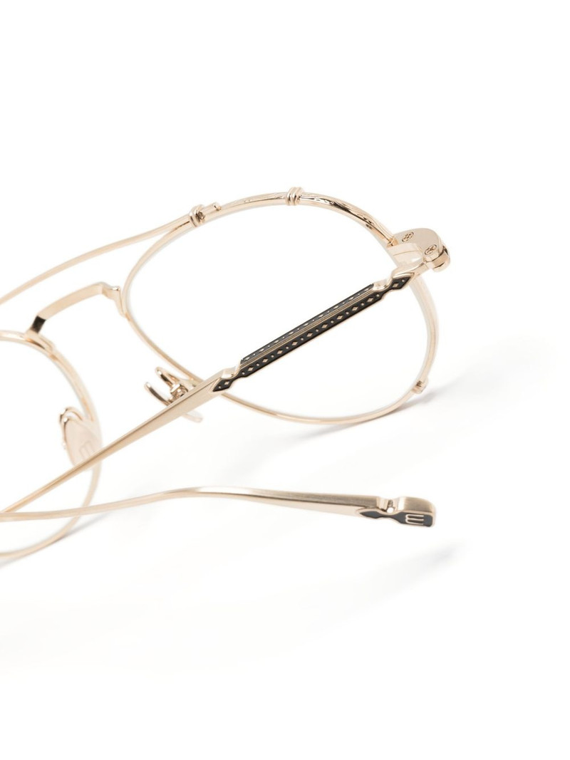 M3142 geometric-frame glasses 3