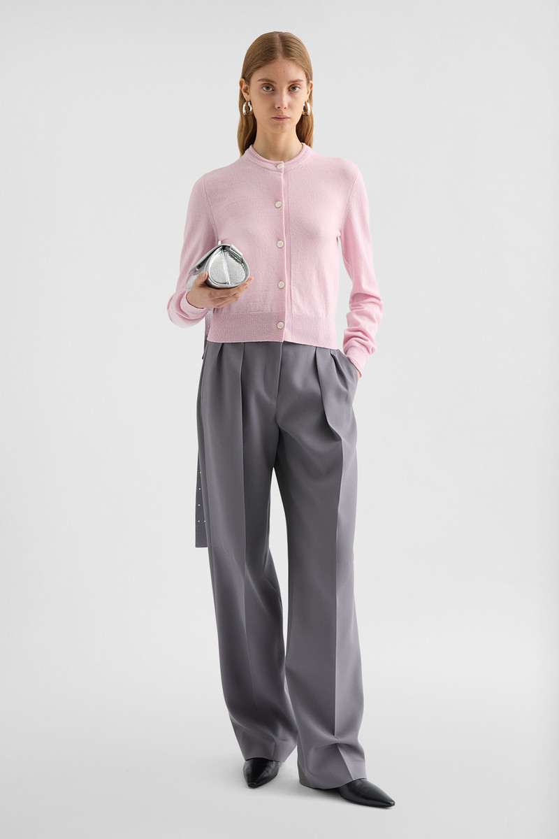 Jil Sander Lightweight Wool Crew-Neck Cardigan outlook