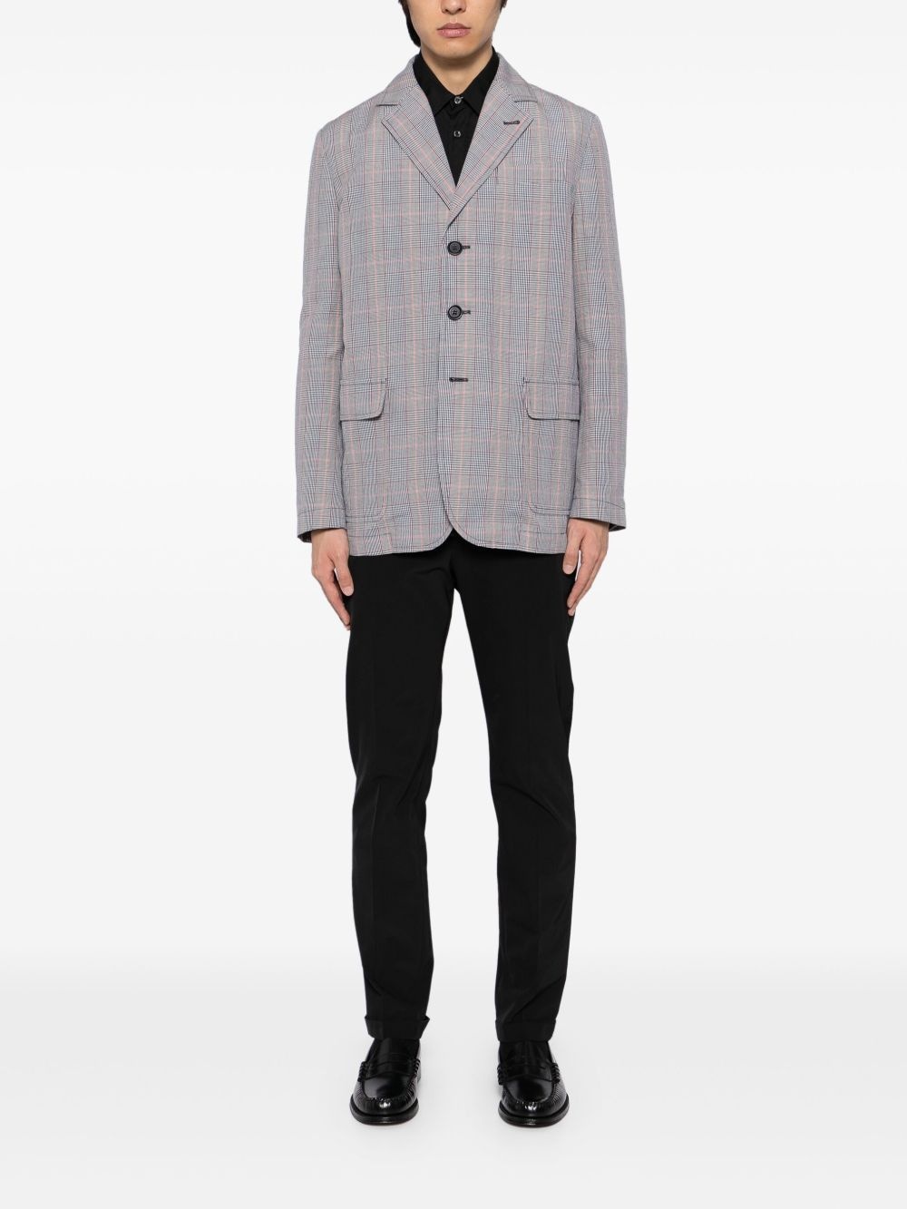 Glen-plaid blazer - 2