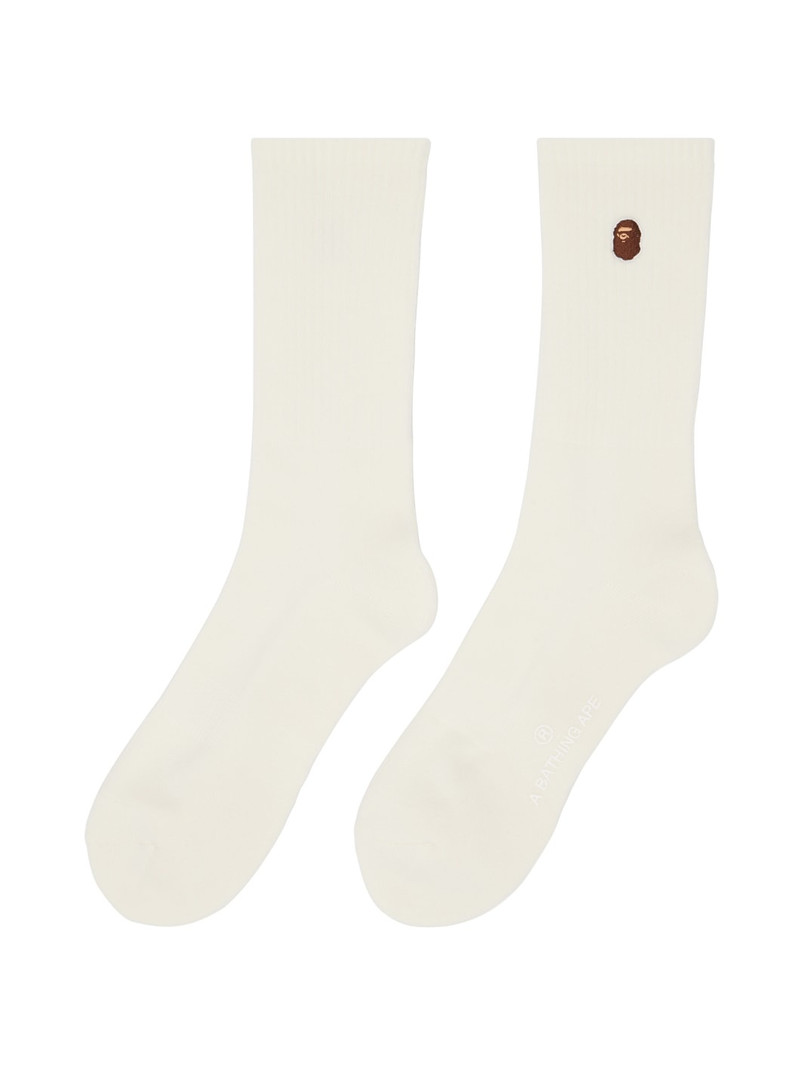 A BATHING APE® Off-White Ape Head Socks outlook