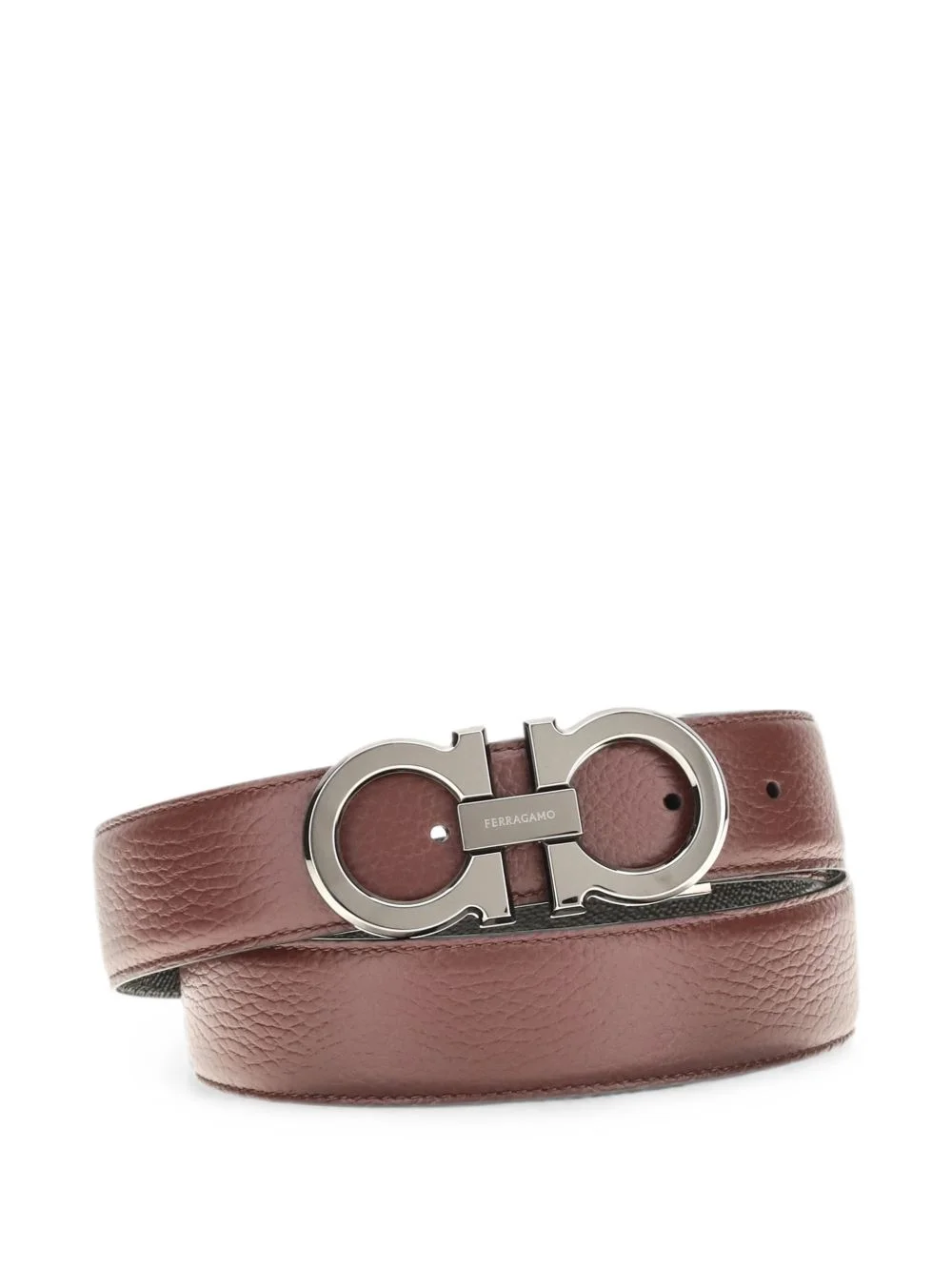 reversible and adjustable Gancini belt - 1