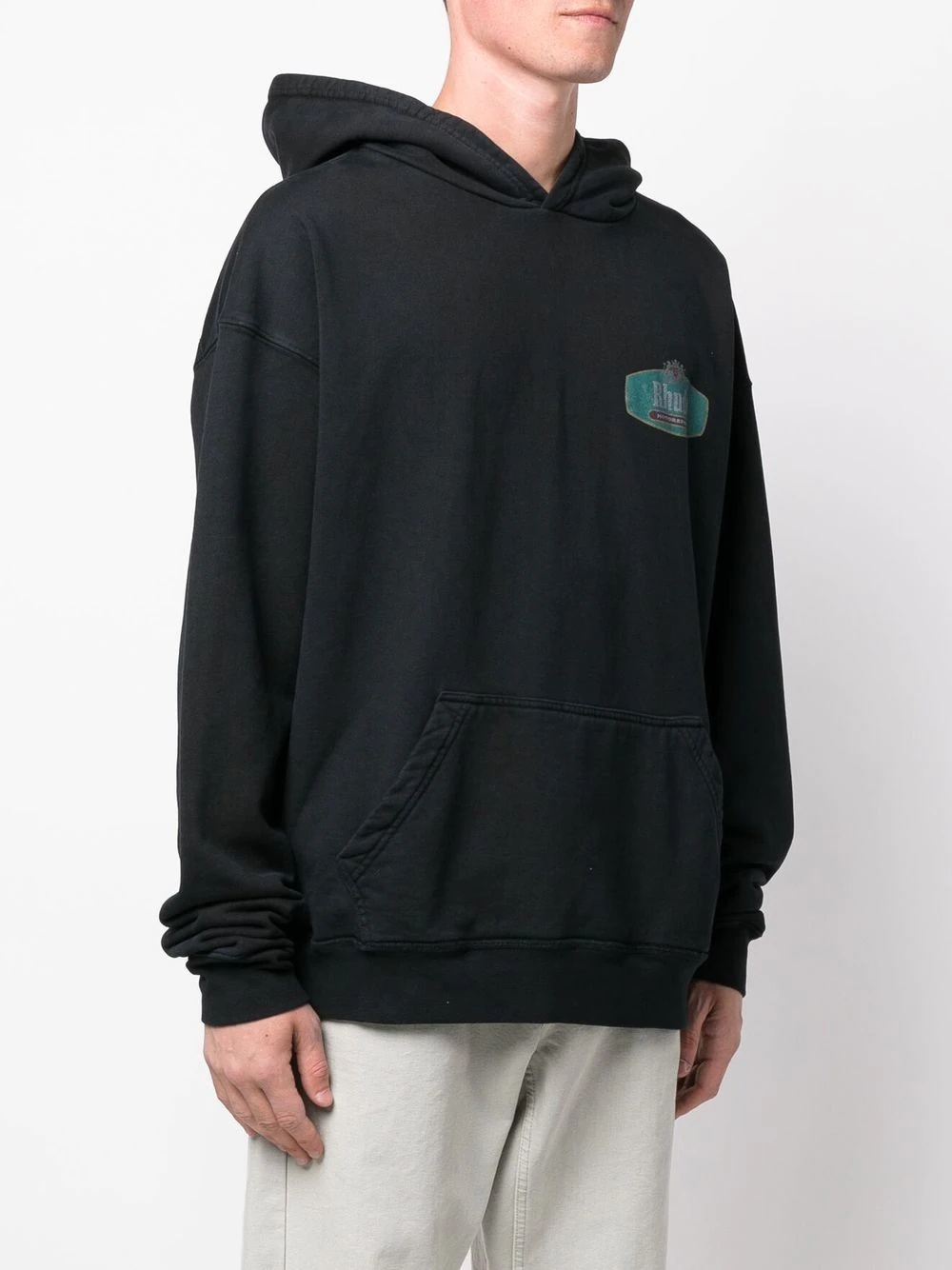 logo-print hoodie - 4