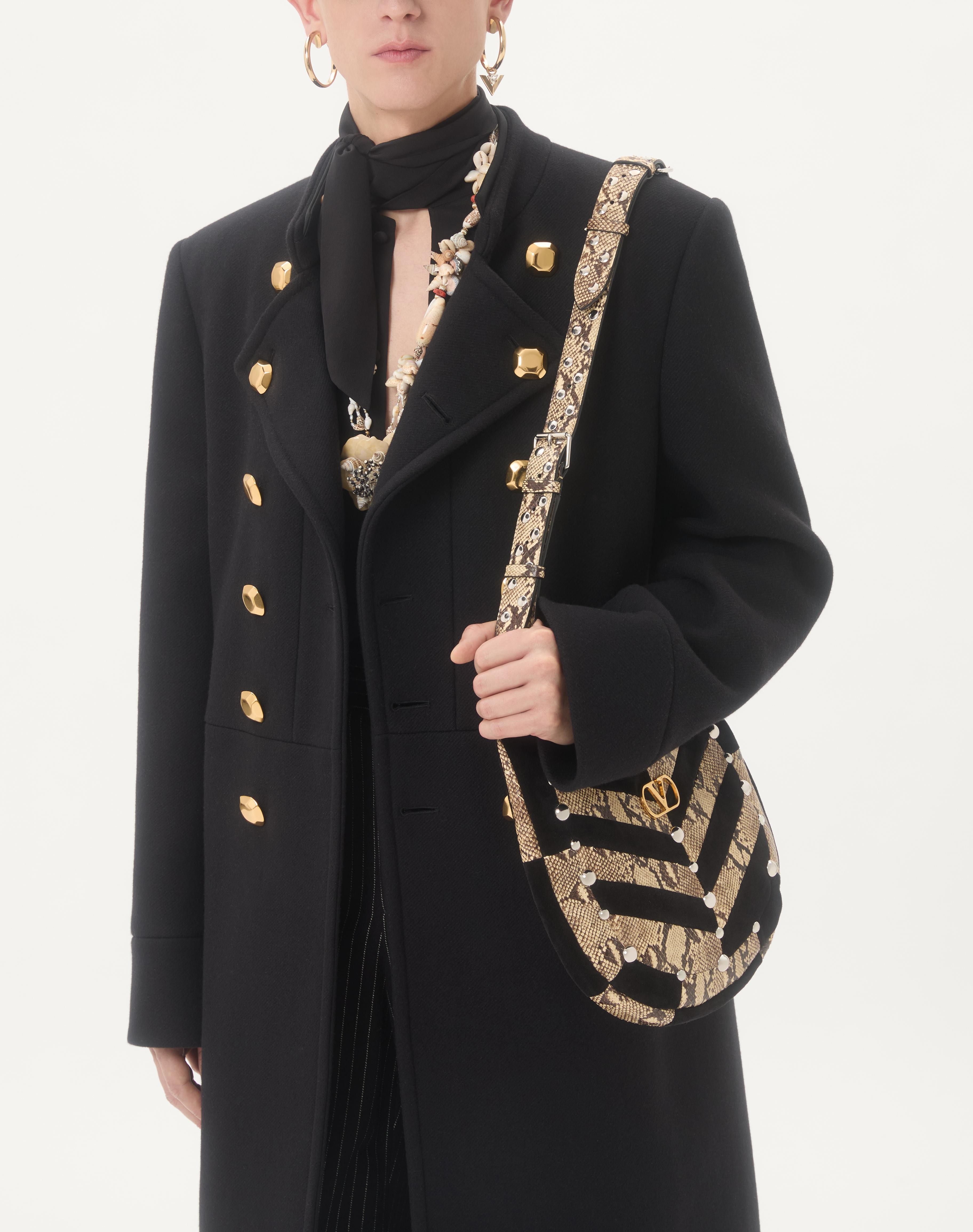 VALENTINO CREPE DE CHINE SILK SHIRT WITH SCARF COLLAR - 3
