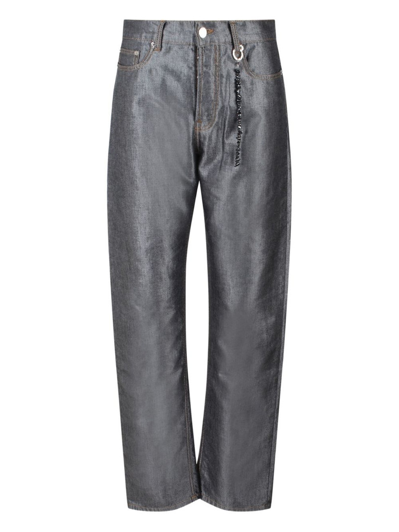shiny straight jeans 1