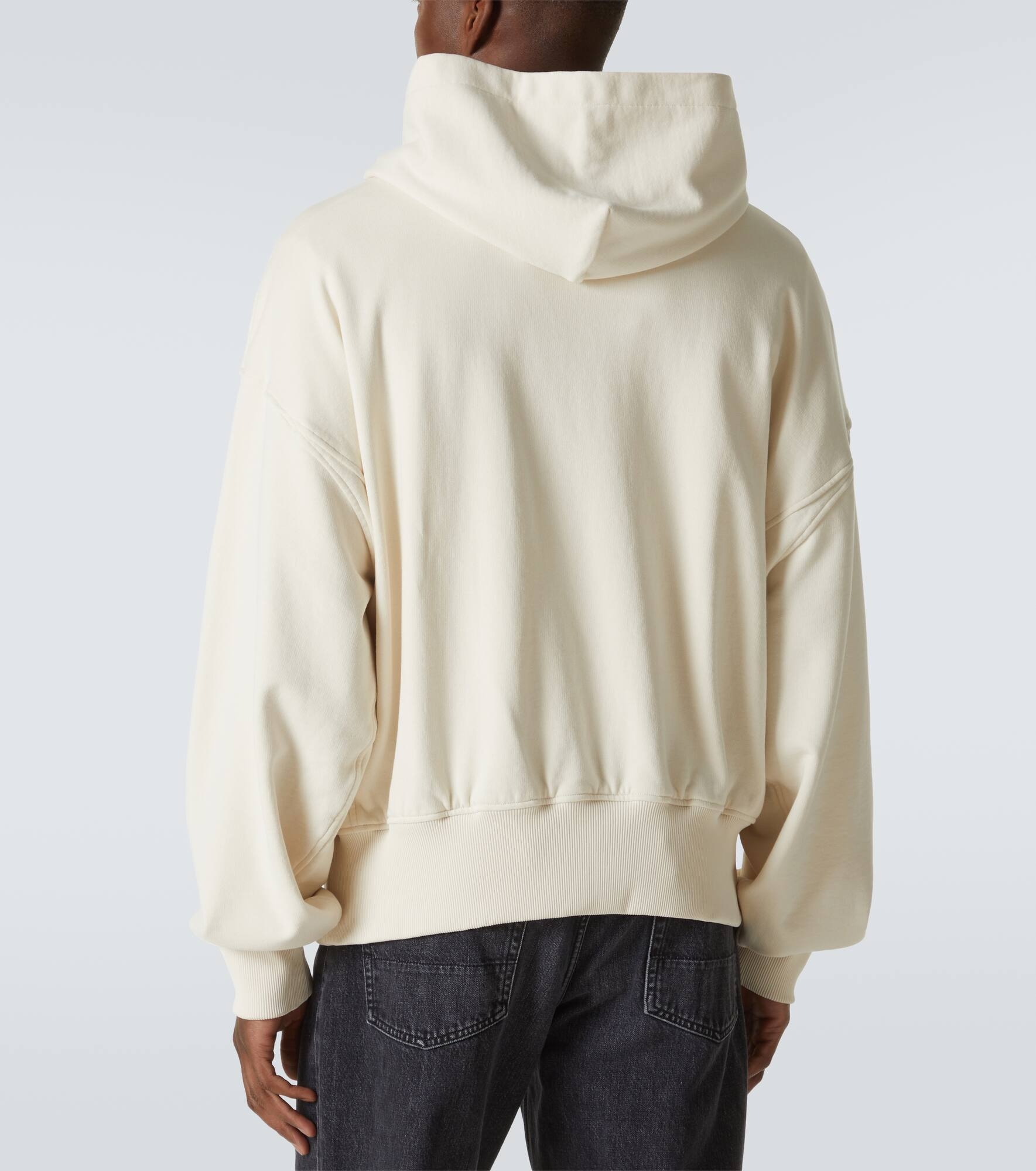 Embroidered cotton jersey hoodie - 4