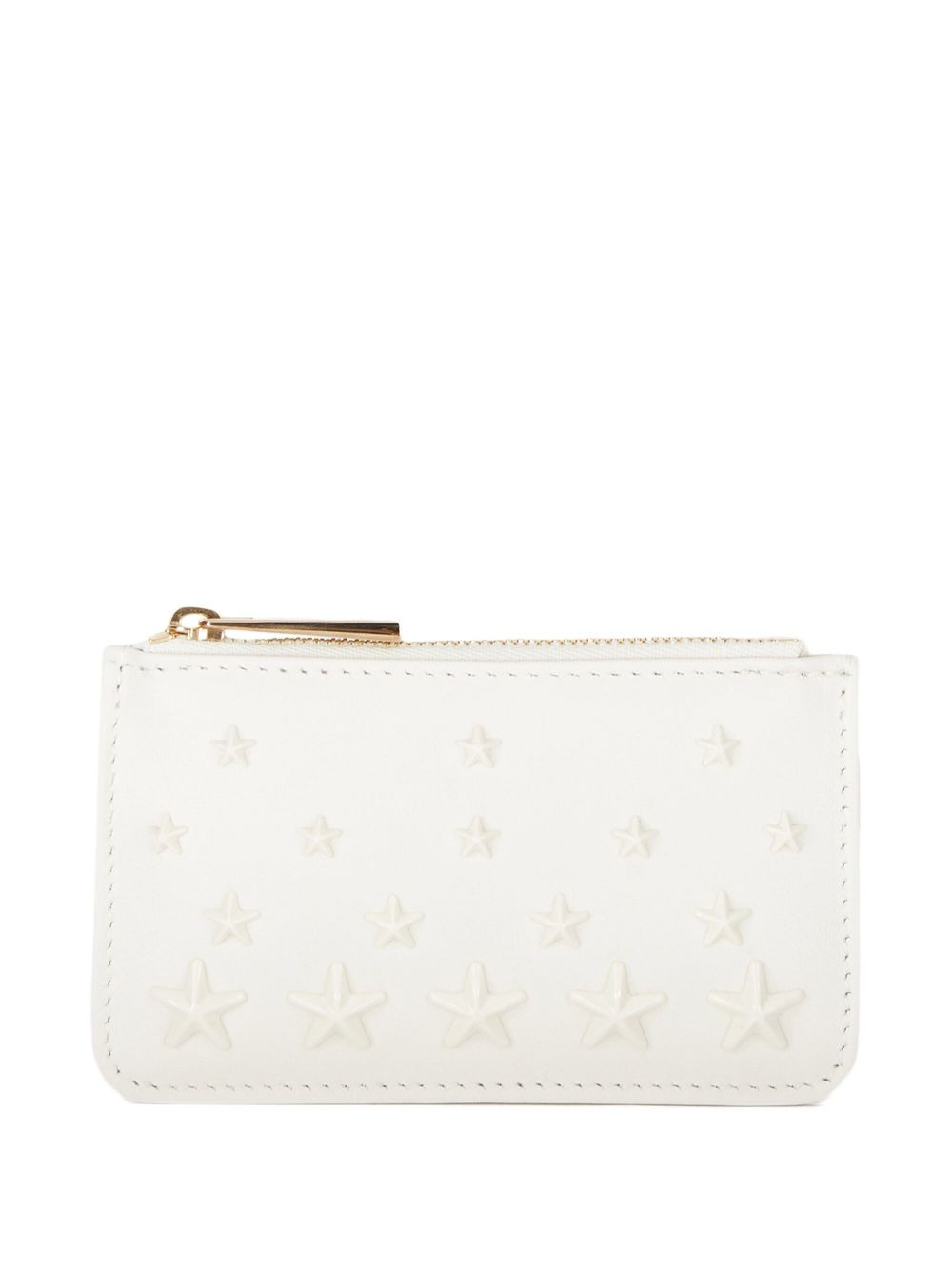 star-embellished zip-around purse - 1