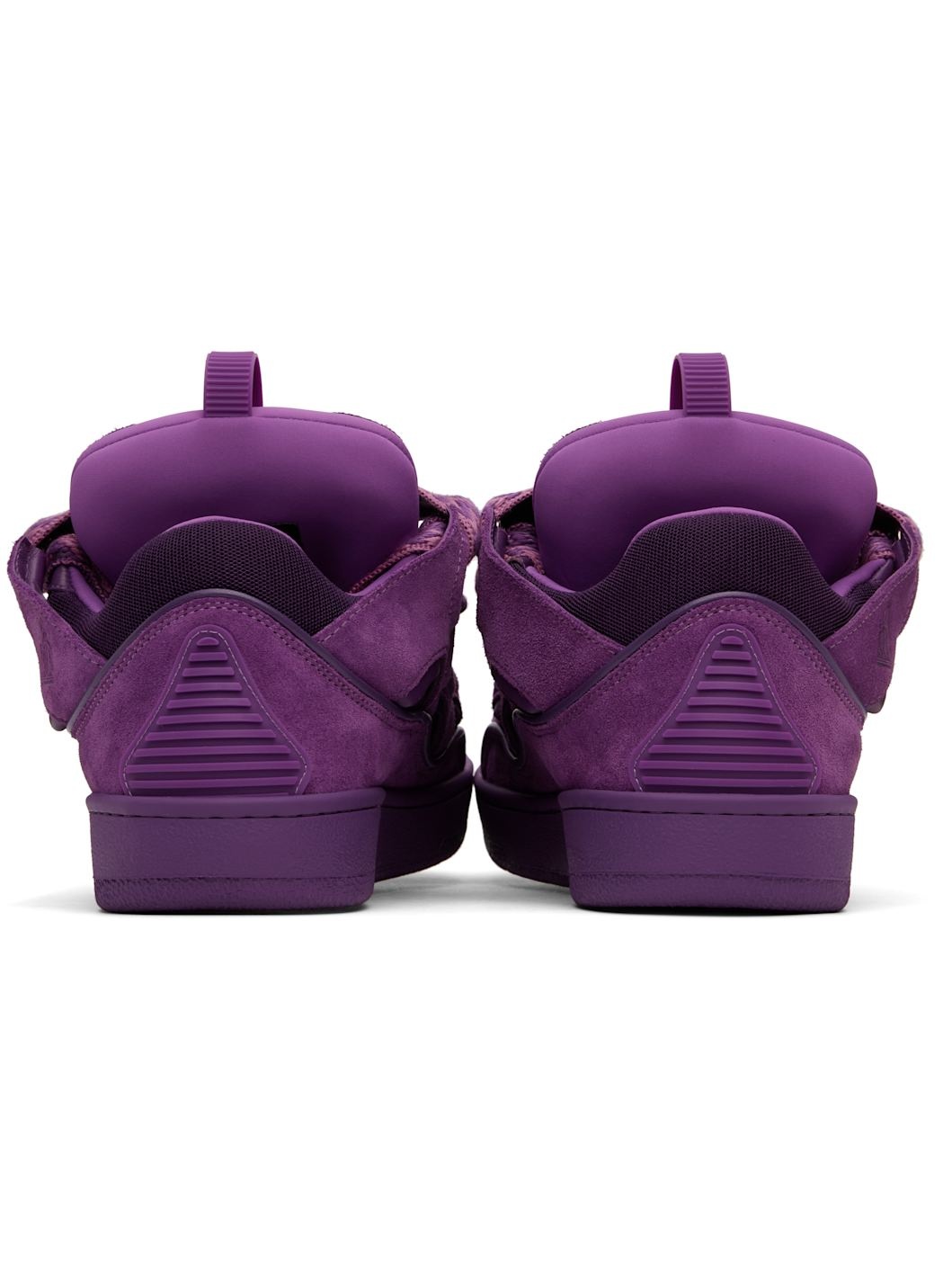 Purple Curb Leather Sneakers - 2
