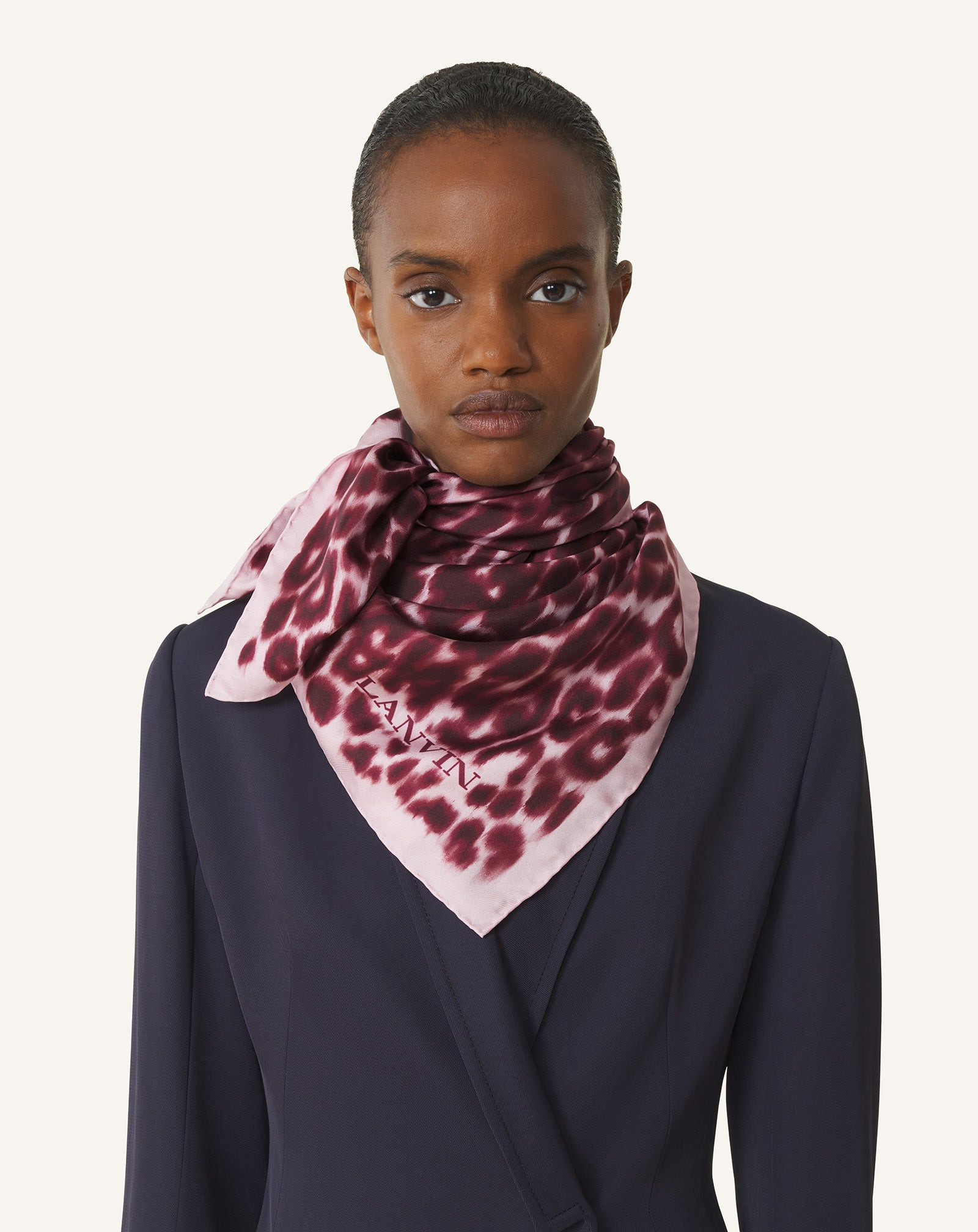 LEOPARD PRINT SILK SCARF - 3